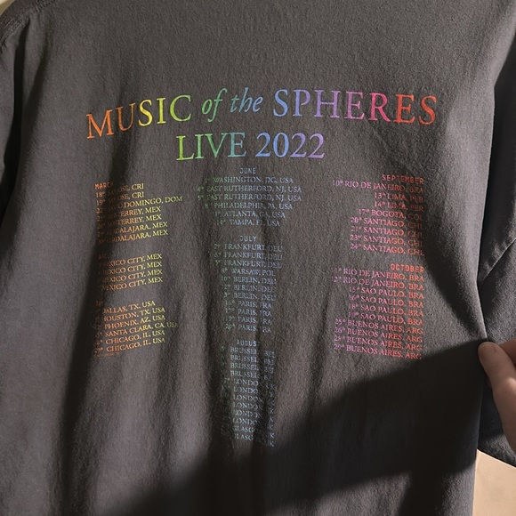 Vintage Coldplay music of the spheres concert tour tee xxl - Picture 4 of 4